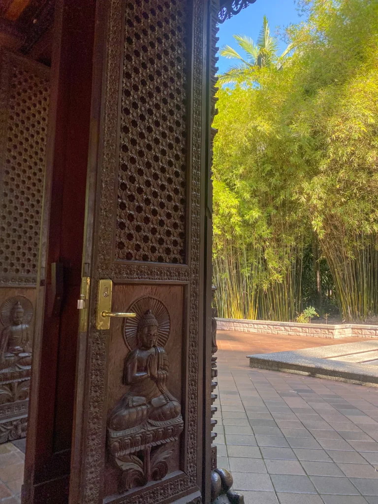 nepalese pagoda woodwork in brisbane australia