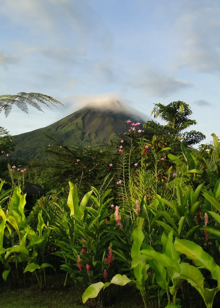 view of costa rica volcano in central america