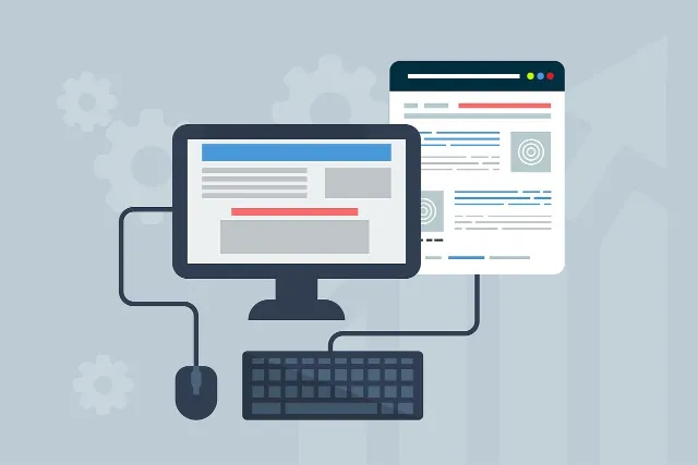 graphic of a web design for building a sidebar