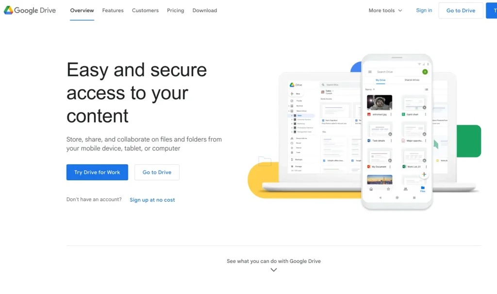 Google Drive Storage Cloud