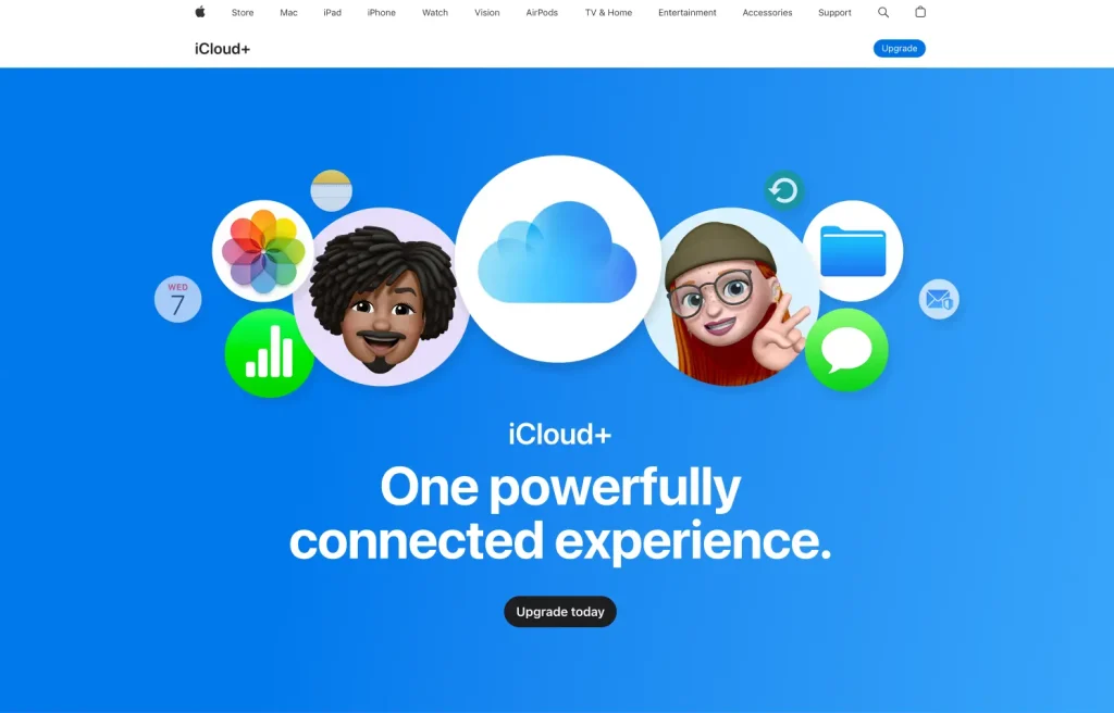 iCloud cloud storage