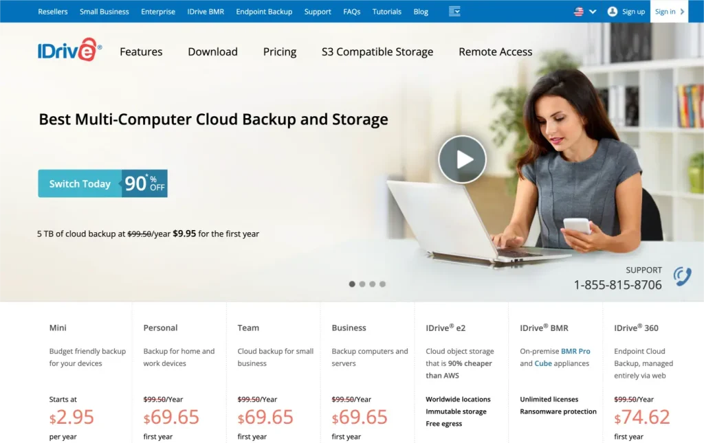 iDrive Cloud Storage Solution