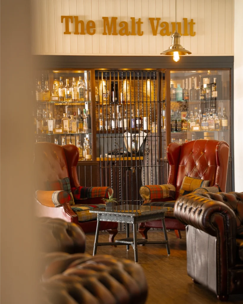 malt vault at must visit hotel near stirling