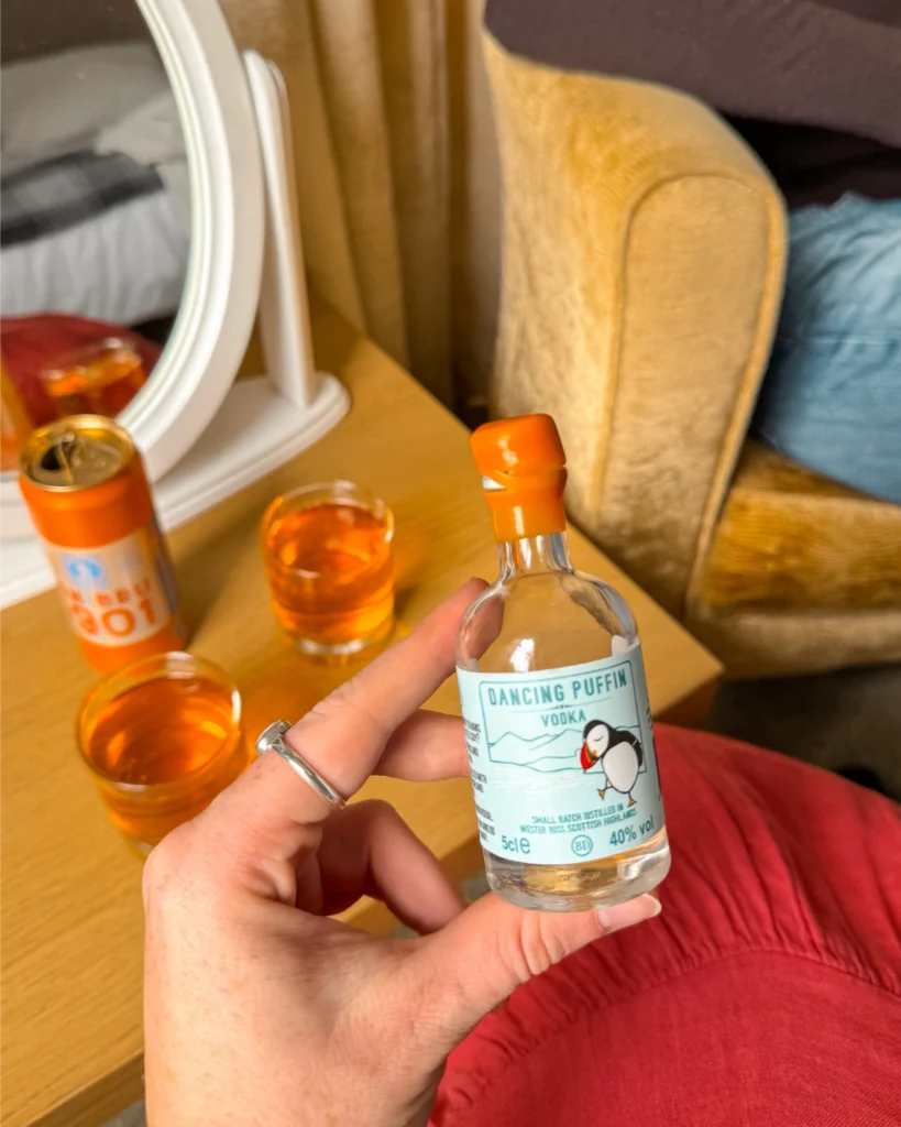scottish dancing puffin vodka and irn bru