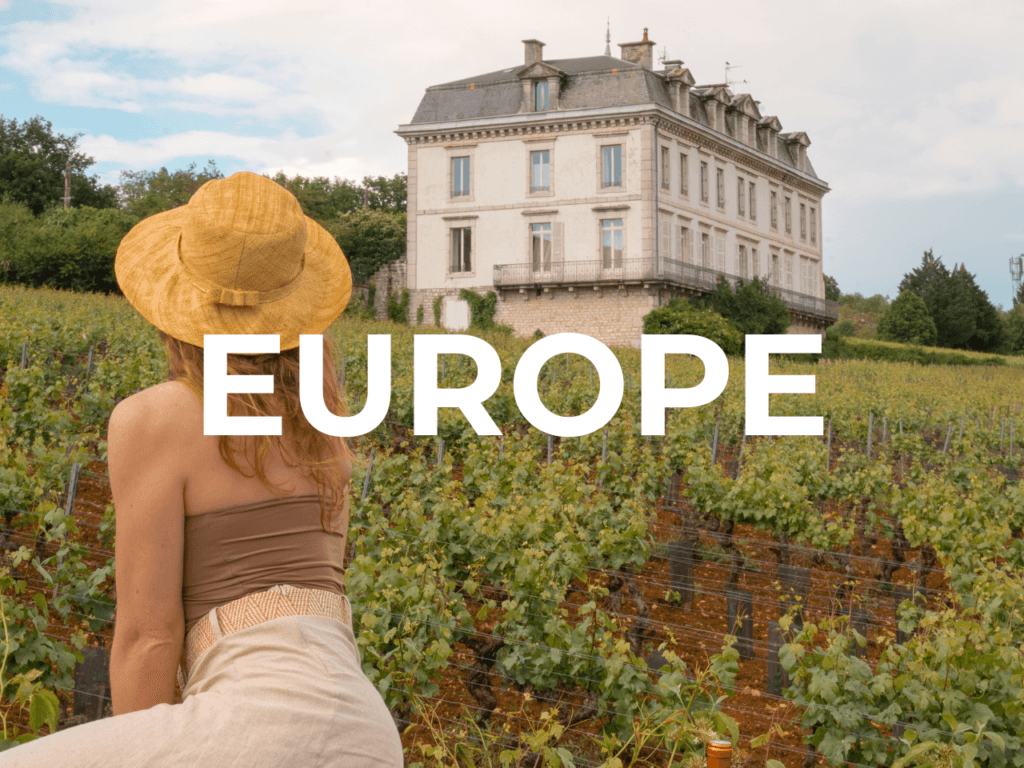 europe destinations header for travel blog