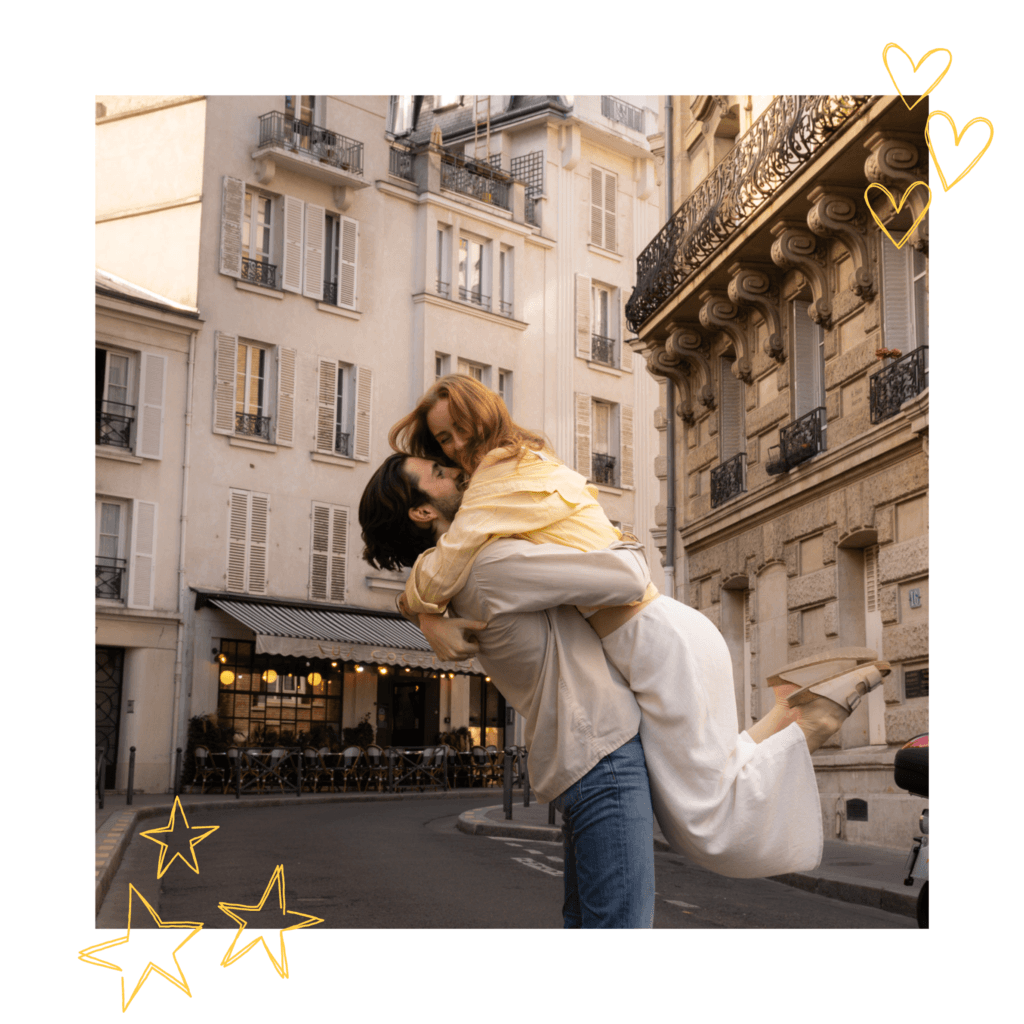 hannah & keran hugging in paris