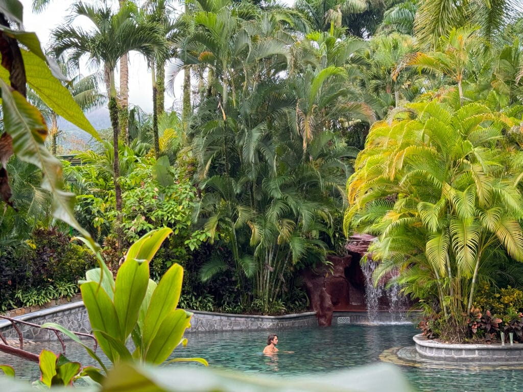 costa rica travel thermal spa at La Fortuna