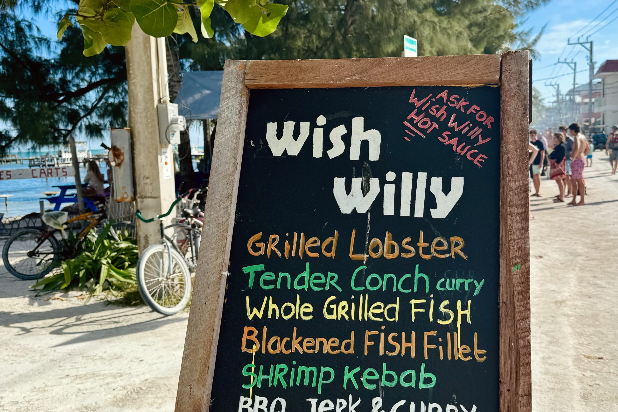 caribbean food menu board