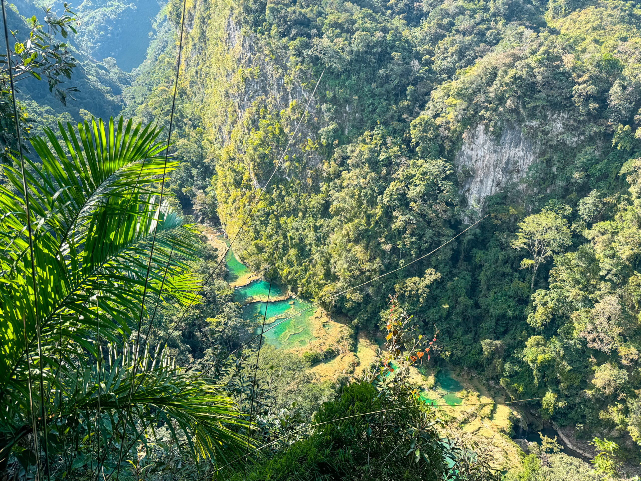 guatemala travel crystal blue pools at semuc champey