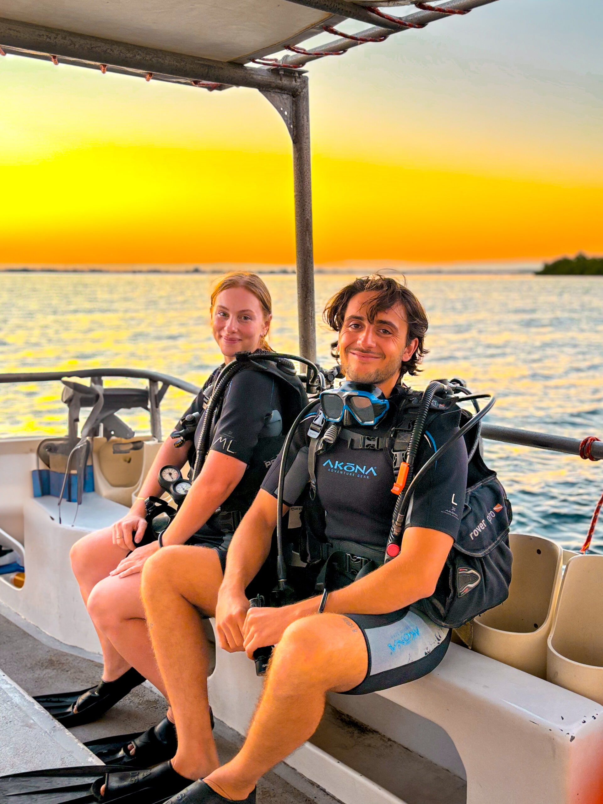 utila honduras scuba diving at sunset travel guides