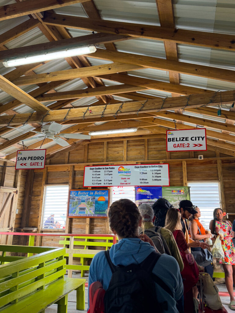 Belize caye caulker travel ferry terminal in caye caulker